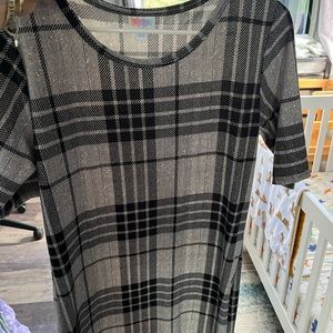 Lularoe Julia XL black and grey